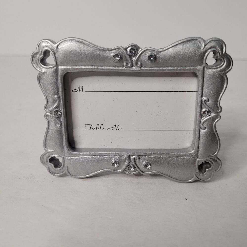 13 Boxes of Silver Place Card Holder Frame.